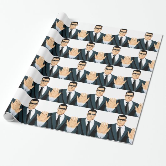 SA7シークレットエージェントボディガード漫画漫画ダークモブ ラッピングペーパー (アンロールド)