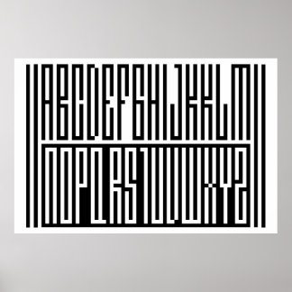 SA.0294 - Alphabeth Extra Largeポスター ポスター