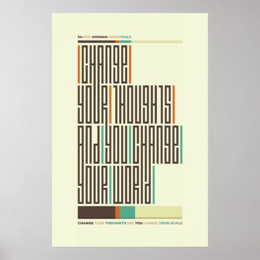 SA.0294 - Norman VP引用文タイポグラフィポスター ポスター (正面)