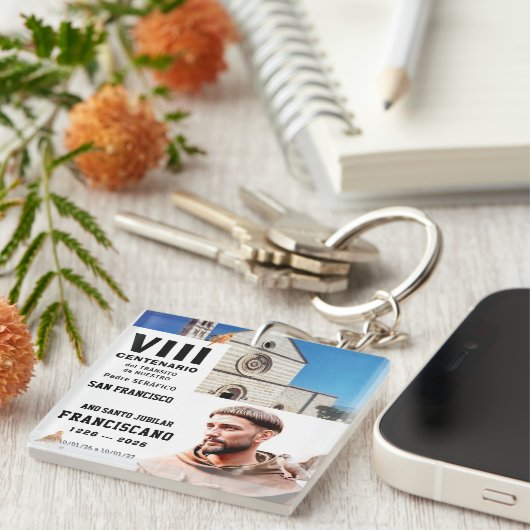 Sa  Francisco de Assisi Glossy Poster キーホルダー (正面右)