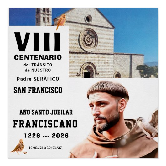 Sa Francisco de Assisi Glossy Poster ポスター (正面)