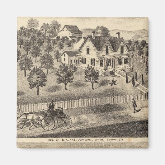 SA NayとDM Winansのレジデンス マグネット (正面)