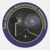 SAAAの小さなロゴシール ラウンドシール (正面)