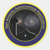 SAAAロゴウォールデカール ラウンドシール (正面)