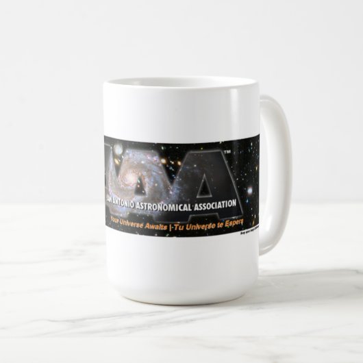 SAAA logo bumpersticker コーヒーマグカップ (正面右)