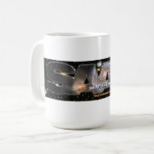 SAAA logo bumpersticker コーヒーマグカップ (正面左)