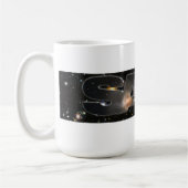 SAAA logo bumpersticker コーヒーマグカップ (左)