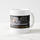 SAAA logo bumpersticker ジャンボコーヒーマグカップ (正面右)