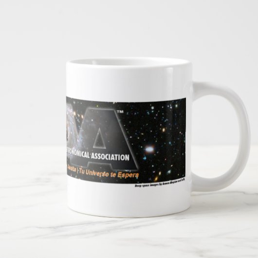 SAAA logo bumpersticker ジャンボコーヒーマグカップ (右)