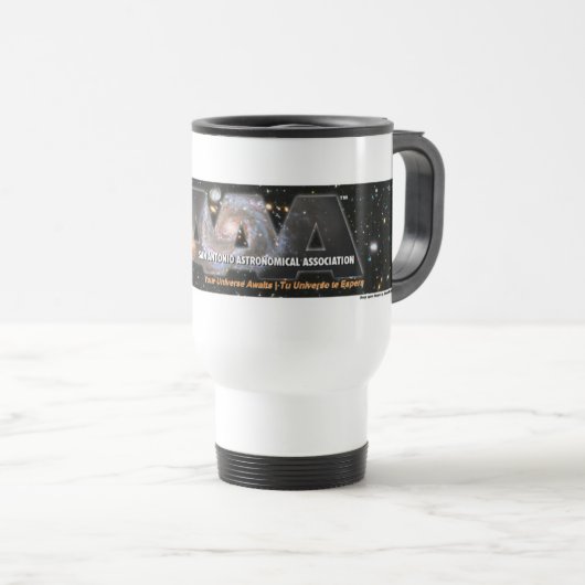 SAAA logo bumpersticker トラベルマグ (正面右)