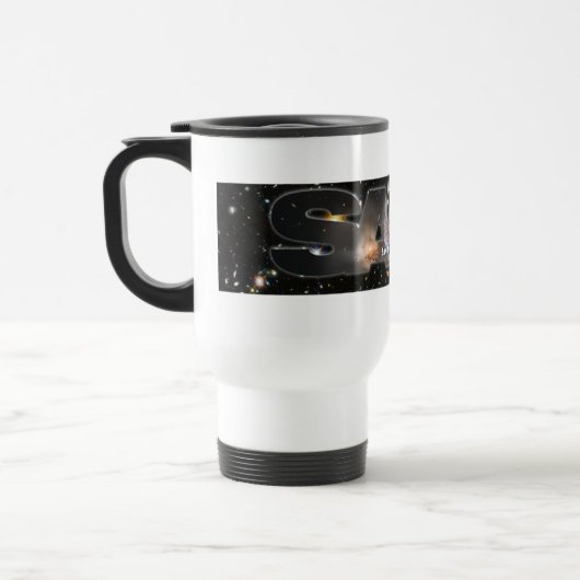 SAAA logo bumpersticker トラベルマグ (左)