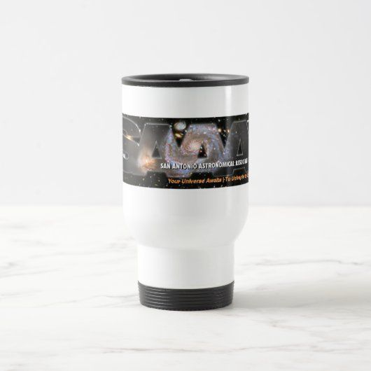 SAAA logo bumpersticker トラベルマグ (中央)