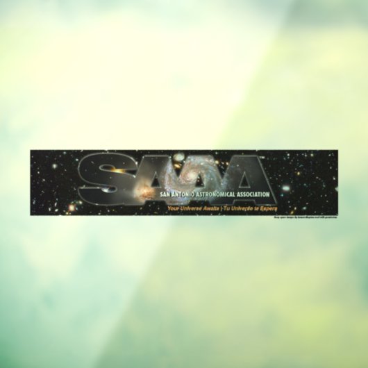 SAAA logo large window cling ウィンドウサイン (シート3)