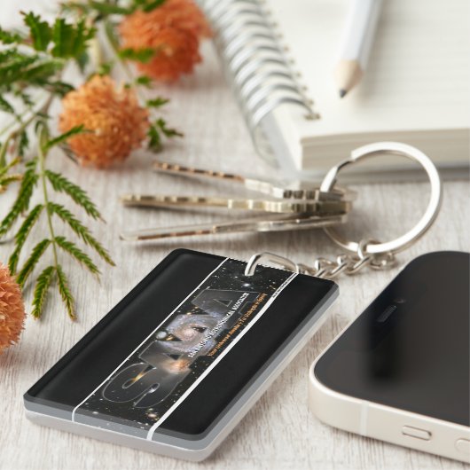 SAAA rectangle key chain キーホルダー (正面右)