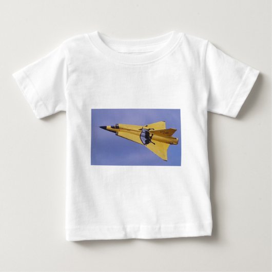 SAABのデルタ翼 ベビーTシャツ (正面)