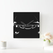 Saabの正方形の時計 スクエア壁時計 (ホーム)