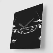 Saabの正方形の時計 スクエア壁時計 (傾斜)