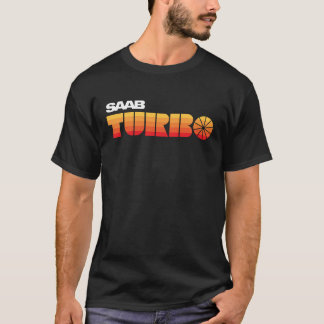 SAABターボレトロルルックバッジ Tシャツ