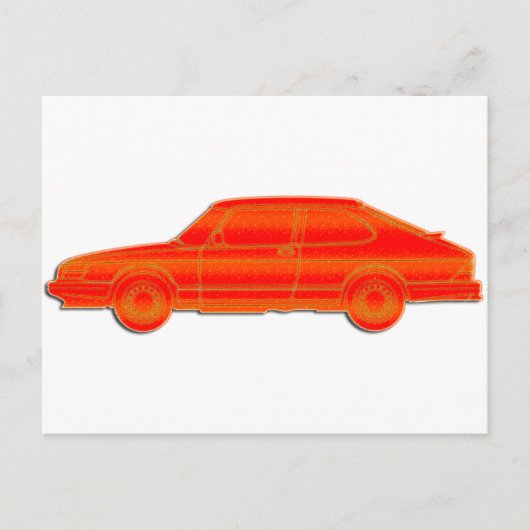 Saabプロファイル ポストカード (正面)