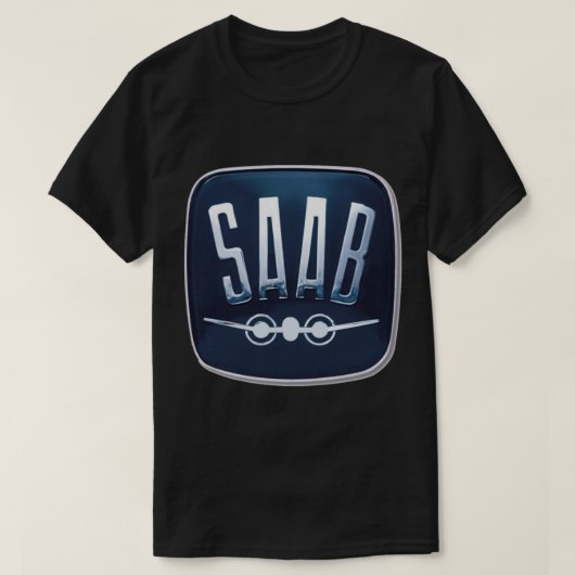 SAABロゴ Tシャツ (デザイン正面)