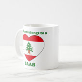 Saab コーヒーマグカップ (正面左)
