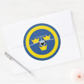 SAAB 105ステッカー ラウンドシール (封筒)