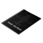 SAAB 105/SK 60の航空機のノート ノートブック (左側)