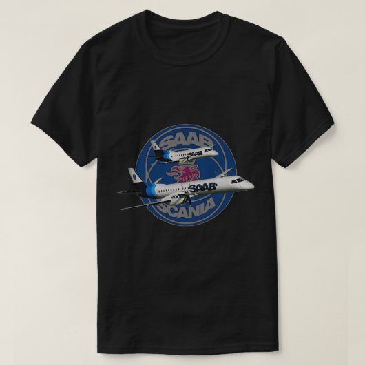 SAAB 3402000 Tシャツ (デザイン正面)