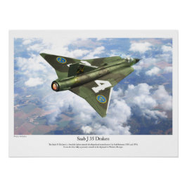 Saab 35 Draken ポスター