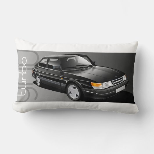 Saab 900ターボのクーペのクッション ランバークッション (正面)