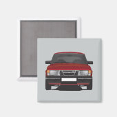 Saab 900ターボマグネット マグネット (正面/裏面)