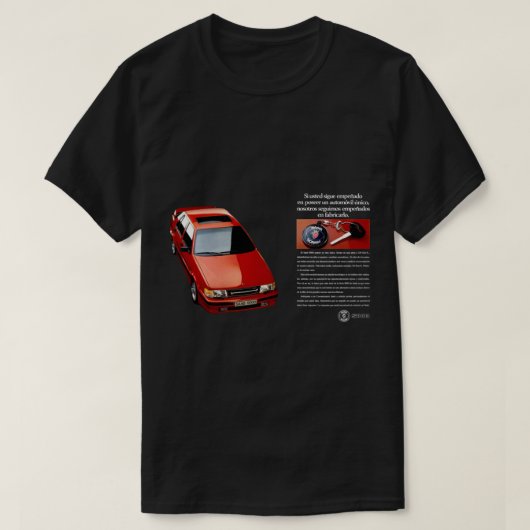 SAAB 9000広告 Tシャツ (デザイン正面)