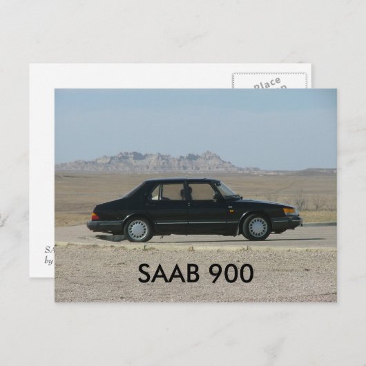 SAAB 900 ポストカード (正面/裏面)
