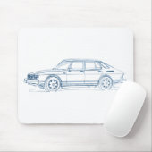 Saab 900 1978年 マウスパッド (マウス)