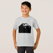 Saab 900 SPG/Aeroのクラシック-軽いワイシャツで黒くして下さい Tシャツ (正面フル)