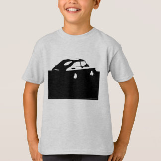 Saab 900 SPG/Aeroのクラシック-軽いワイシャツで黒くして下さい Tシャツ