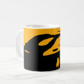 Saab 900 SPG/Aero -暗いbkgdのマグで黄色にして下さい コーヒーマグカップ (正面左)