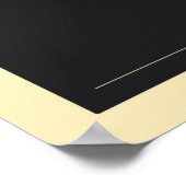 Saab 900 SPG/Aero - Black on light cream poster ポスター (角)