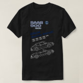 SAAB 900 Tシャツ (デザイン正面)
