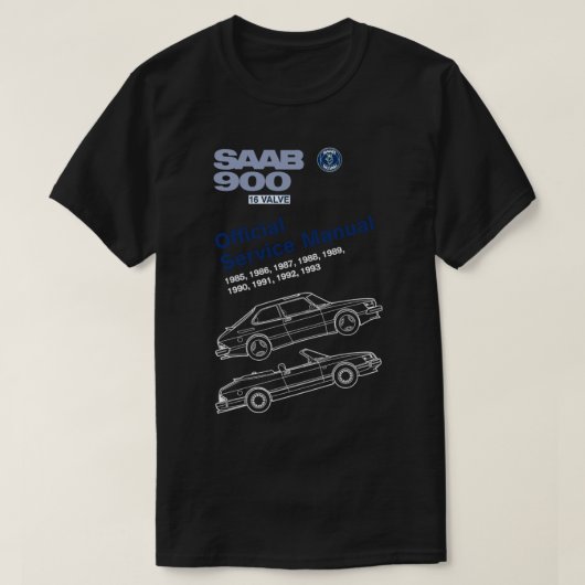 SAAB 900 Tシャツ (デザイン正面)