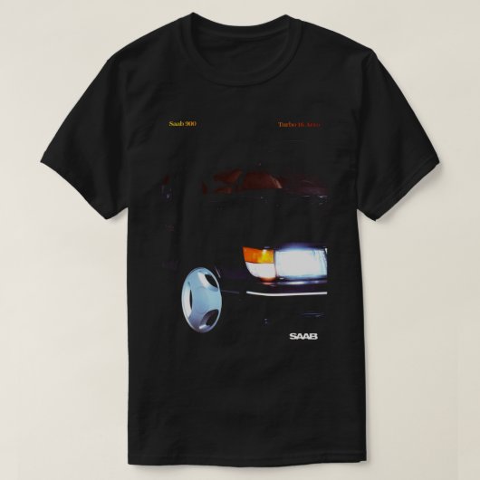 SAAB 900 TURBO 16 AERO Tシャツ (デザイン正面)