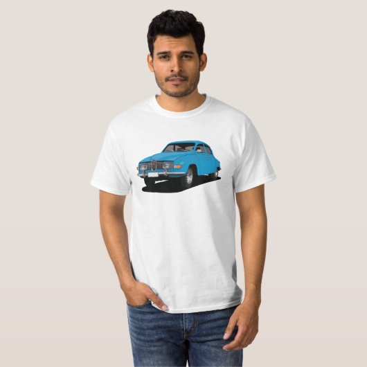 Saab 96の6色 – DIY Tシャツ (正面フル)