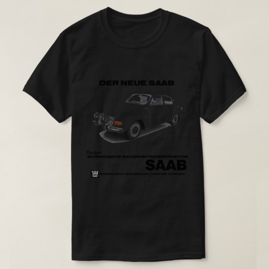 SAAB 96 Tシャツ (デザイン正面)