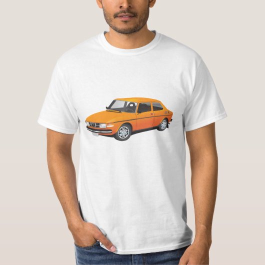 SAAB 99オレンジ Tシャツ (正面)