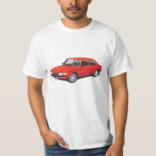 SAAB 99赤 Tシャツ (正面)