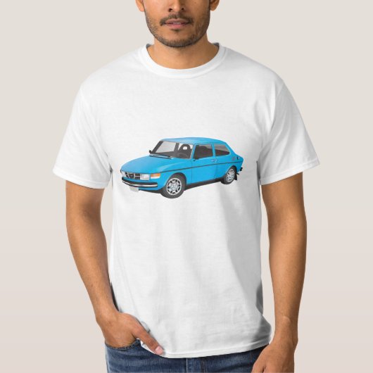 SAAB 99青 Tシャツ (正面)
