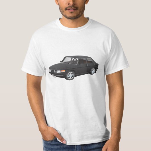 SAAB 99黒 Tシャツ (正面)