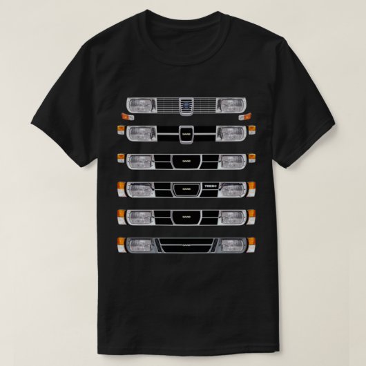 SAAB 99 1968 - 1985 Tシャツ (デザイン正面)