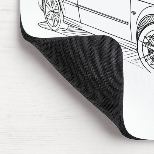 Saab 9-3変換2008 マウスパッド (コーナー)