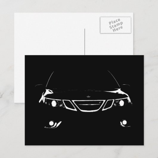 Saab 9-3 Aeroはがき ポストカード (正面/裏面)